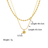 Joyería de acero de titanio para mujer, diseño de moda.