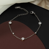 Joyería de acero de titanio para mujer, diseño de moda.
