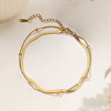 Joyería de acero de titanio para mujer, diseño de moda.