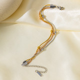 Joyería de acero de titanio para mujer, diseño de moda.