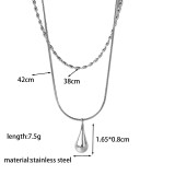 Joyería de acero de titanio para mujer, diseño de moda.