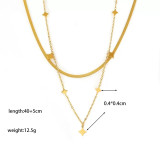 Joyería de acero de titanio para mujer, diseño de moda.