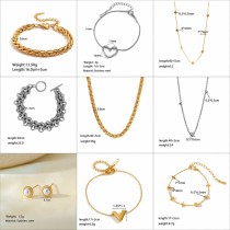 Joyería de acero de titanio para mujer, diseño de moda.