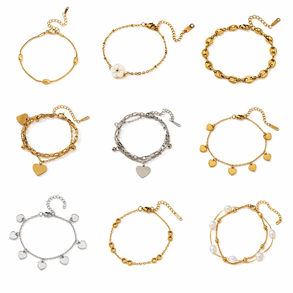 Joyería de acero de titanio para mujer, diseño de moda.