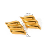 Juego de pendientes y aretes de lujo, accesorios versátiles, pendientes de titanio de corazón y perla, joyería geométrica.