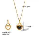 Joyería de acero de titanio para mujer, diseño de moda.