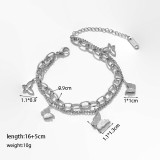 Joyería de acero de titanio para mujer, diseño de moda.