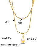 Joyería de acero de titanio para mujer, diseño de moda.