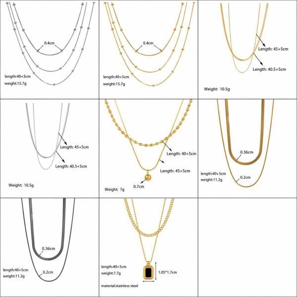 Joyería de acero de titanio para mujer, diseño de moda.