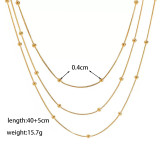 Joyería de acero de titanio para mujer, diseño de moda.