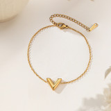 Joyería de acero de titanio para mujer, diseño de moda.