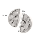 Juego de pendientes y aretes de lujo, accesorios versátiles, pendientes de titanio de corazón y perla, joyería geométrica.