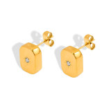 Juego de pendientes y aretes de lujo, accesorios versátiles, pendientes de titanio de corazón y perla, joyería geométrica.