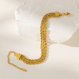 Joyería de acero de titanio para mujer, diseño de moda.