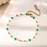 Joyería de acero de titanio para mujer, diseño de moda.