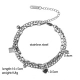 Joyería de acero de titanio para mujer, diseño de moda.