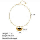 Joyería de acero de titanio para mujer, diseño de moda.
