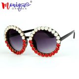 Oversized Sunglasses Women vintage luxury Rhinestones sunglasses round sunglasses men shades for women oculos