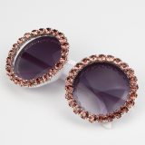 Oversized Sunglasses Women vintage luxury Rhinestones sunglasses round sunglasses men shades for women oculos