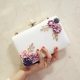 Pearl Flower Design Women PU Leather Evening Clutches Bags Small Party Minaudiere Handbags Purse Wedding Box Female Bolsa