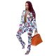Dashiki African clothes  women's long-sleeved blouse + pants Sexy tights women's printed fall sexy  women's two-pie