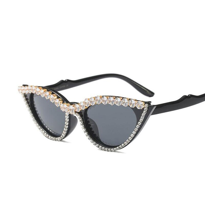 Luxury Diamond Sunglasses Women Fashion Brand Designer Cat Eye Sunglasses Female 2020 Trendy Top