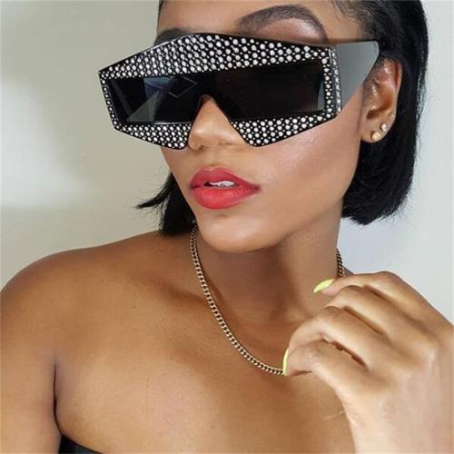 2020 Fashion Triangle Sun Glasses Retro Big Frame Diamond Personality Sun Glasses for Men Women Brand UV400 oversized Sunglasses