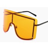 2020 New Arrival Large Red Sunglasses Women Oversized Sun Glasses Unisex Men Big Frame Glasses Celebrity Mask Goggles