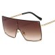 Metal Oversized Women's Sunglasses Brand Designer Vintage Shades For Women 2020 Trendy Big Square Men Glasses Sonnenbrille