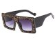 Luxury crystal Square Oversized Sunglasses Female Retro Vintage Brand Designer Gradient Sunglasses For Women ladies glasses UV4
