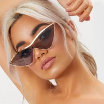 Metal Cat Eye Sunglasses Women Classic Small Triangle retro Sunglasses Ladies 2020 clear shades Gradient Vintage Eyewear UV400