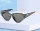 New Cat Eye Women Sunglasses black Grey Lens Men Vintage Sun Glasses Female Eyewear Imitation diamond Sunglasses Brand Designer