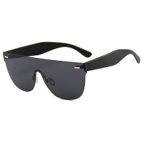 Oversized Rimless Sunglasses Women Men Brand Square Candy Coloured women's Sunglasses Transparent Frameless Eyewear O26