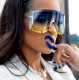 Brand Design Oversized Sunglasses Women New Fashion Big Wide Square Goggle Vintage Sun Glasses Man Windproof Shades drive UV400