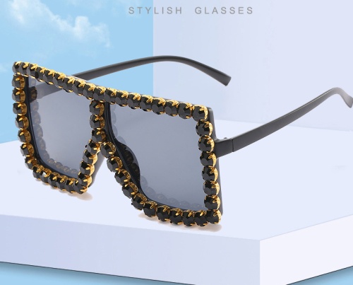 Vintage Diamond Square Sunglasses Women Goggles Mens Oversize Sun Glasses Female Fashion Famous Brand Black Eyewear Gafas de sol