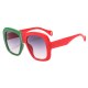 NEW Ladies Square Sunglasses Women Brand Design Vintage Shades Sun Glasses Female Men Black White Two Color Eyewear O33