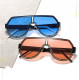 Flat Top Oversized Women Sunglasses Retro Shield Shape Classic Sun Glasses Man  Pilot designer Female Big Square Eyewear UV400
