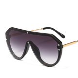 2020 Fashion F Watermark Sunglasses Women Men One-piece Female Personality Colorful Wild Sun Glasses