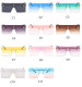 Big Flat Top Sunglasses Fashion Brand Designer Woman Oversized Square Sunglasses Gradient Blue Pink Shades Lunette De Soleil