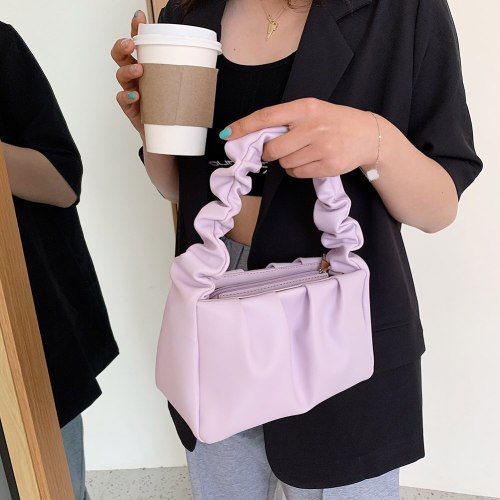 Women Solid Color Shoulder Messenger Bags Fashion Ladies Leather Purse Handbag for Outdoor Shopping Traveling Ornaments