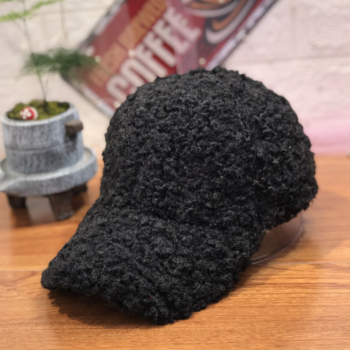 New Casual Outdoor Warm Winter Cap Girl Women Adjustable Animal Pattern Faux Fur Baseball Cap Cotton Hip-Hop Hat Visor  55-59cm
