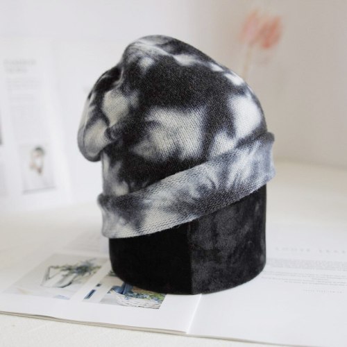 New Fashion Beanie Hat Skullies Warm Winter Hat Female Cap Wool Knitted hat Daily Printed Slouchy Hat for Men Women Baggy Hat