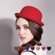 Cute Red Spring Autumn Vintage Dome women fedoras Women's Hat Children Feeling Hat Church Mother and Daughter Hats sun caps