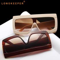 Oversized Sunglasses Women Big Square Sun Glasses Luxury Vintage Eyewear Ladies UV400 Party Travel Gafas de sol