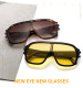 Vintage Oversized Sunglasses Women 2020 Fashion Flat Top Leopard Black Sun Glasses Men Brand Design Retro Eyewear UV400 okulary