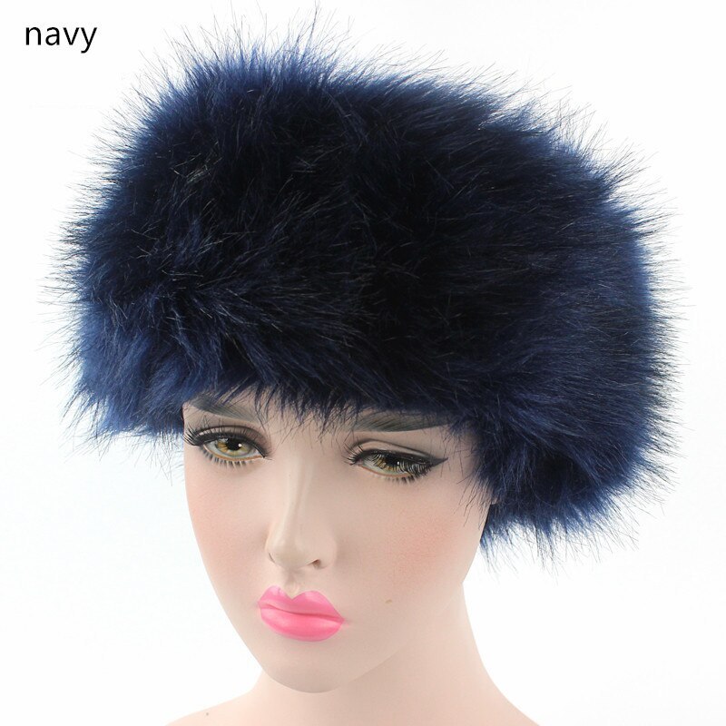 Luxury Brand Russian Cossack Style Faux Fox Fur Headband for Women Hair ...