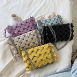 Women Purses and Handbags Luxury Clutches Shoulder Bags For Women 2020 Designer Bag Leather  Crossbody Bag Metal Chain
