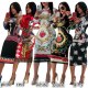 spring Women dress round neck long sleeve bodycon dress sexy slim fitting queen poker dresses nightclub wholesale drop shipping