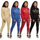 Autumn And Winter Women Letter Print SportwearTwo Piece Set O-neck Sweater + Long Pants Sport Suit tracksuit outfits for women