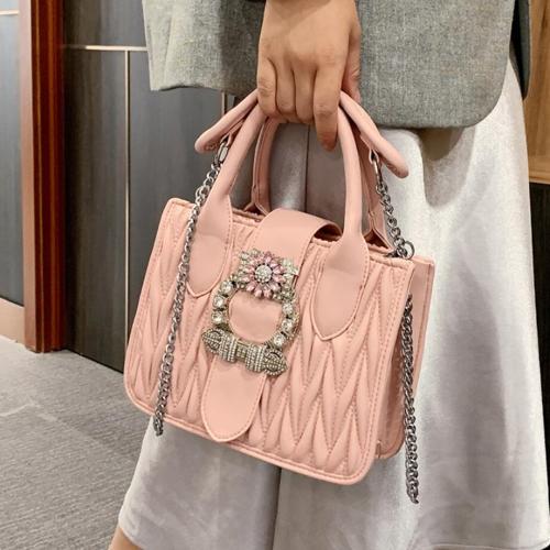 Sweet Lady Tote bag 2020 Fashion New High quality PU Leather Women's Designer Handbag Diamond Lock Chain Shoulder Messenger Bag